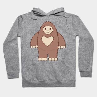 Cute Bigfoot love Hoodie